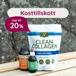 Kosttillskott  upp till 20 %